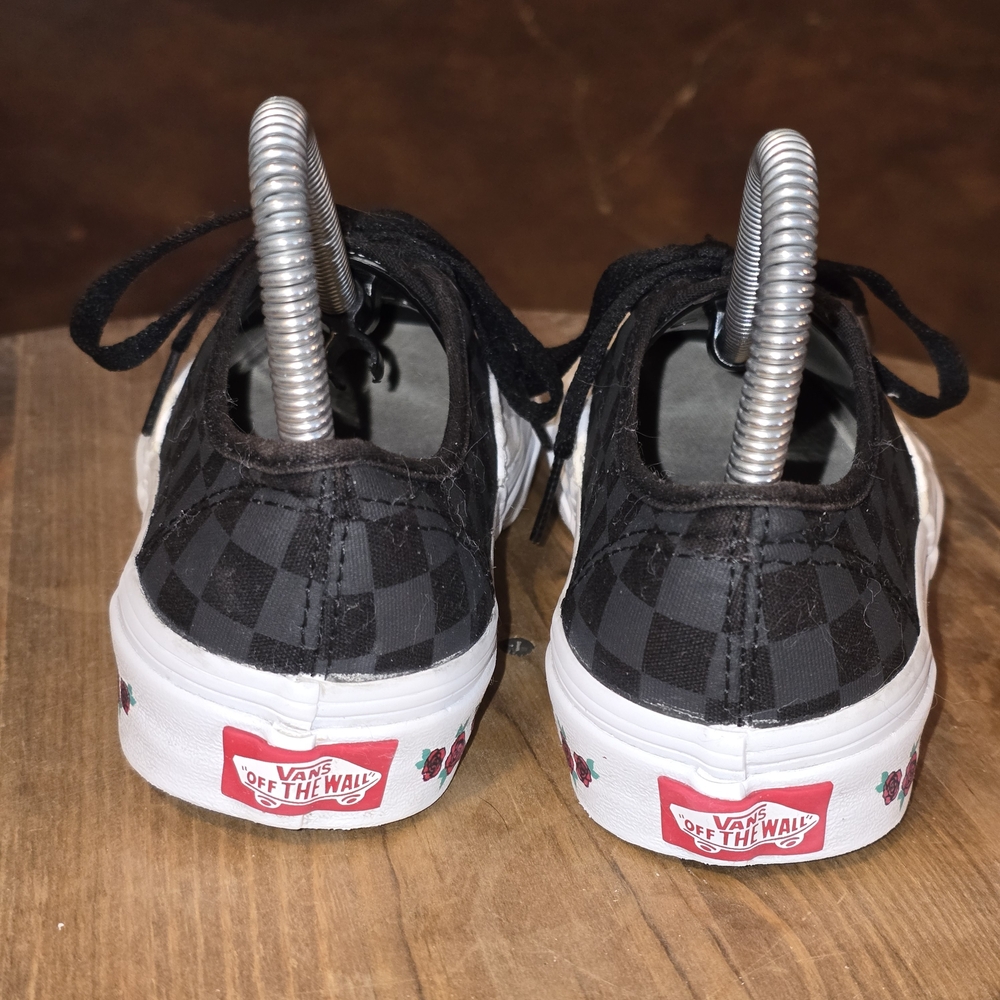 VANS Authentic Split Checkerboard Black White Ros… - image 4